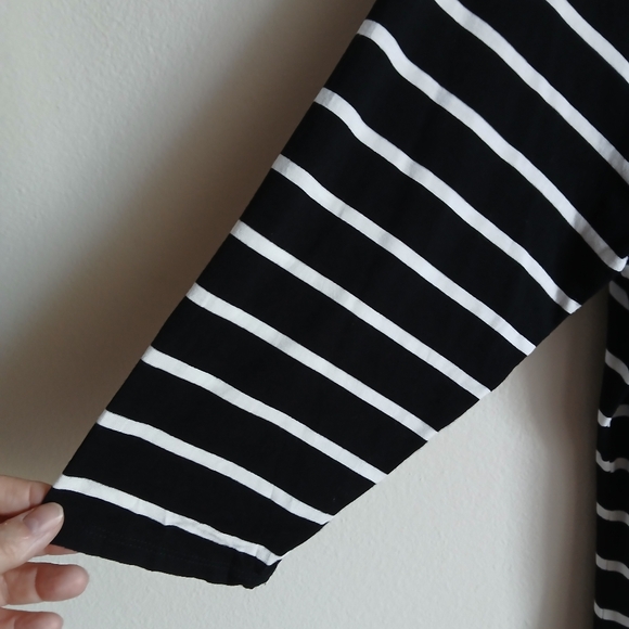 Vince Camuto Women’s Stripe 3/4 Sleeve Sz 1X Top - Picture 8 of 12